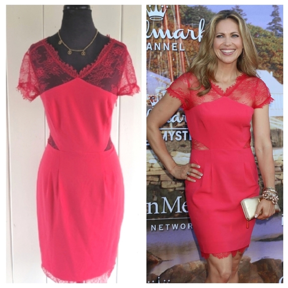 BCBGMaxAzria Dresses & Skirts - SOLD ❤️BCBGMAXAZRIA lace dress NWT sz 4